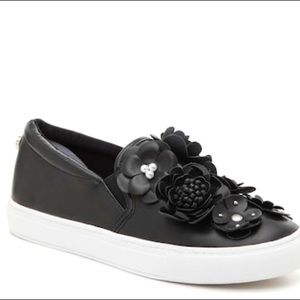 Steve Madden Maja Black Floral Slip-On Sneaker | Size 7.5